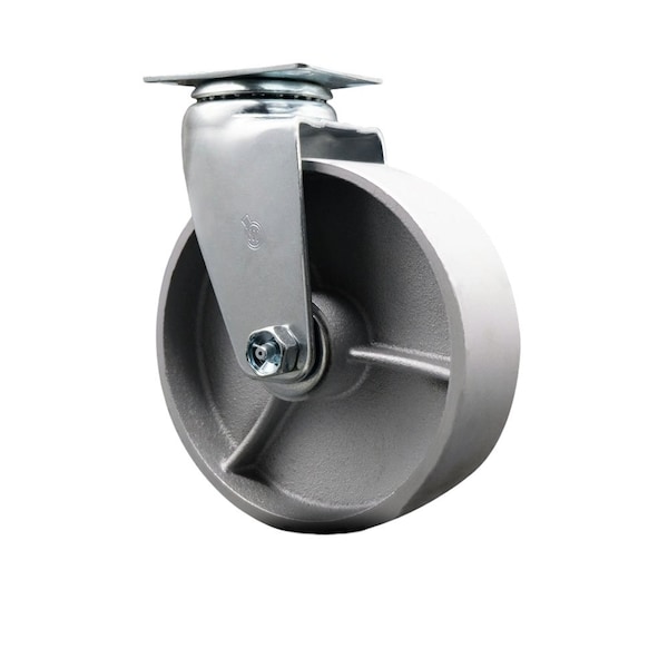 6'' Semi Steel Cast Iron Wheel Swivel Caster with Bronze Bearing
